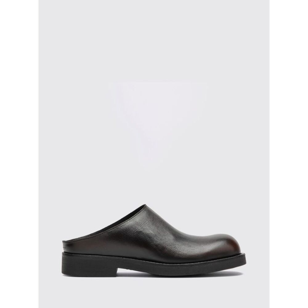 Mm6 Maison Margiela Men Mm6 Maison Margiela Leather Mules With Rounded Toe